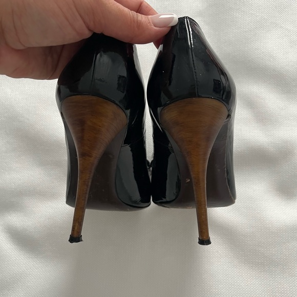 Stuart Weitzman Heelbowd Pumps Patten Black Size 7 - Picture 7 of 7